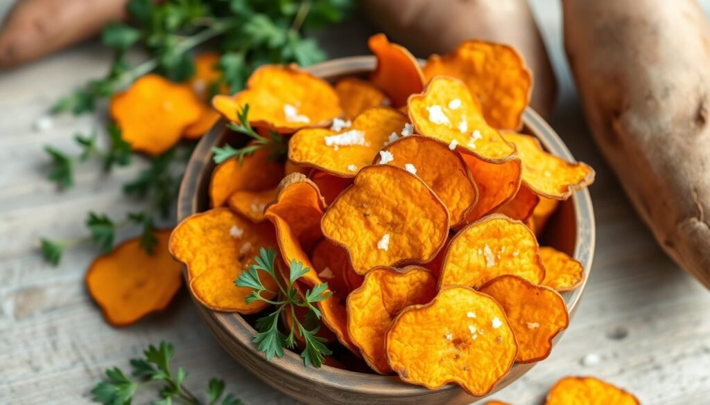 Chips de batata doce
