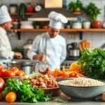 Cozinhar comida saudável