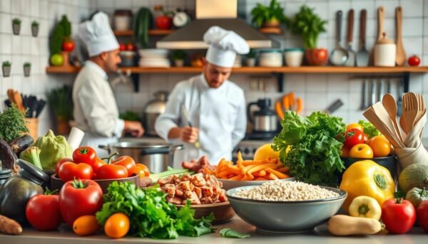 Cozinhar comida saudável