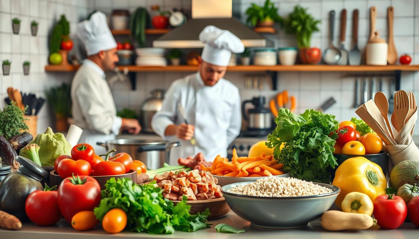 Cozinhar comida saudável