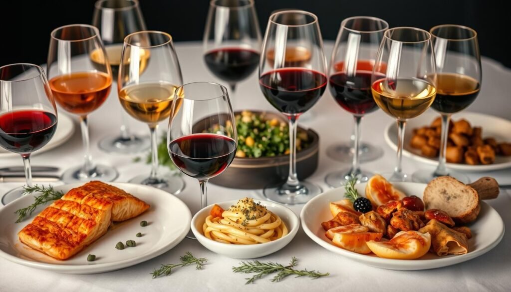 Harmonização de vinhos com pratos