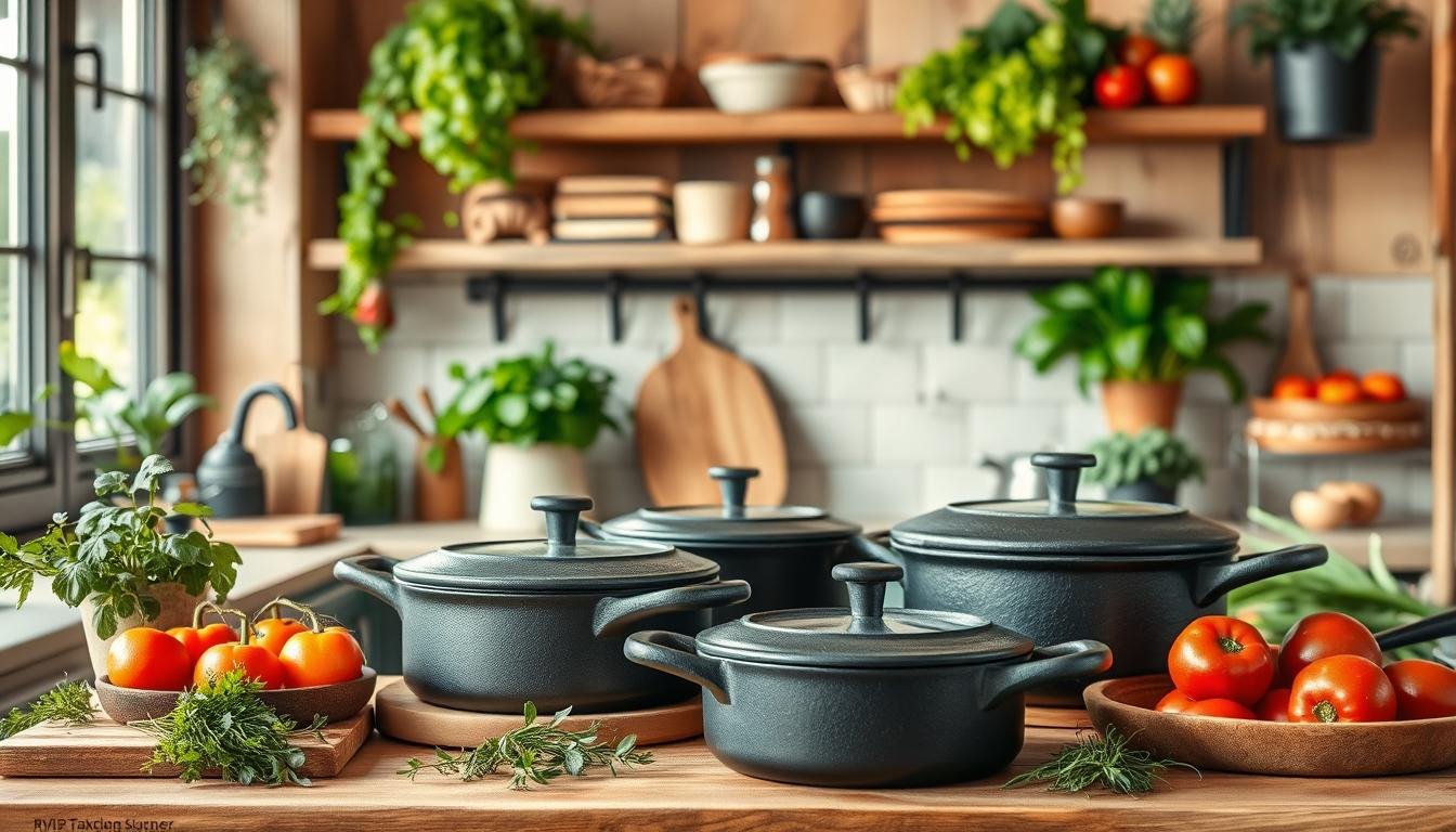 Panela de ferro fundido sustentável