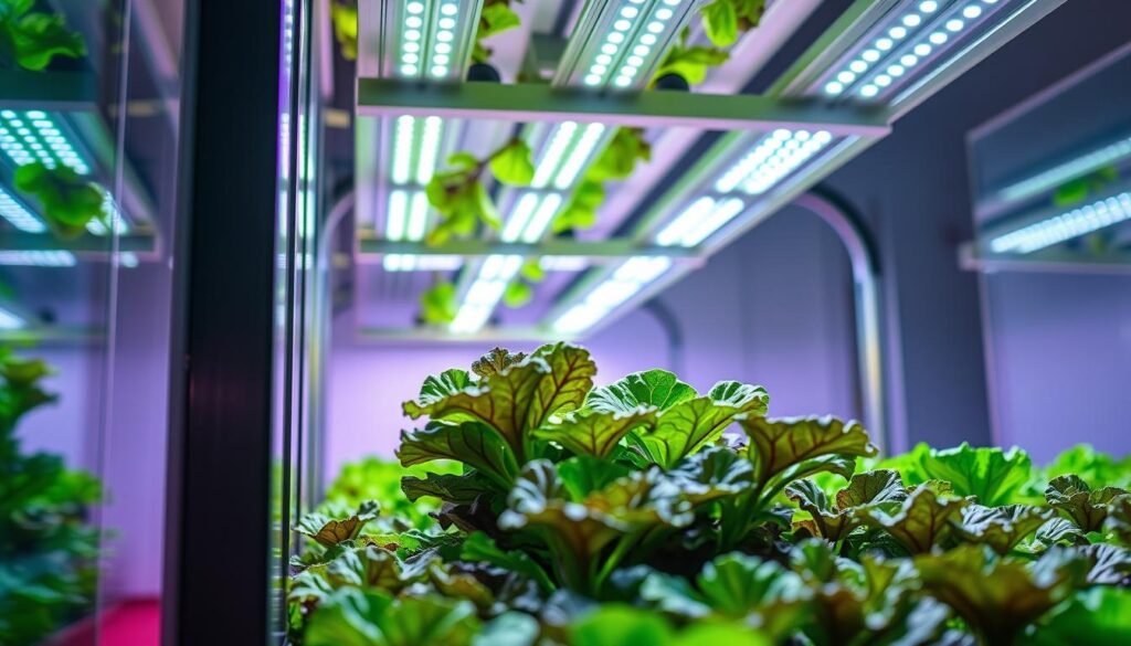 Requisitos de iluminação para cultivo hidropônico de alface