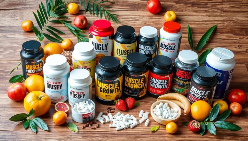 Suplementos de crescimento muscular