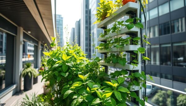 horta hidroponica vertical