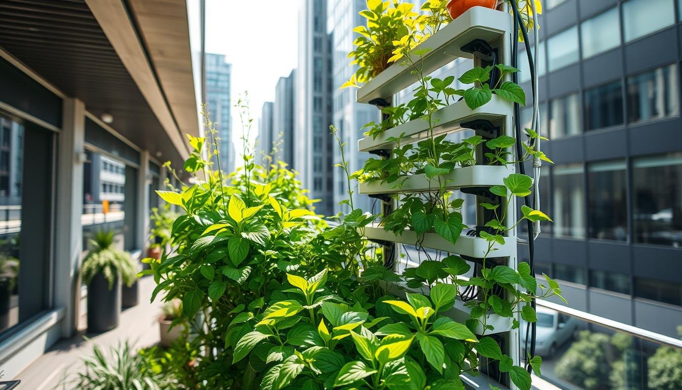 horta hidroponica vertical