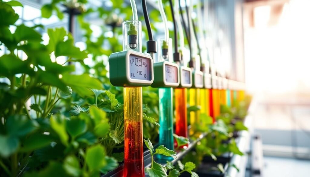 monitoramento solução nutritiva hidroponia